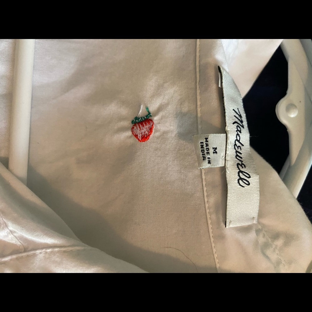 Medium White Madewell Button Down - image 2